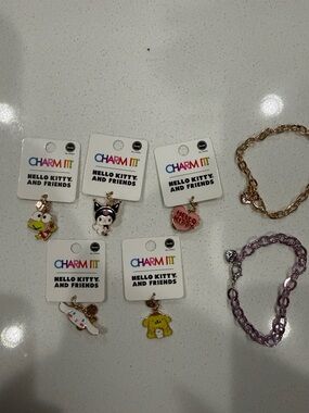 Hello Kitty & Friends Charm It! Pack — includes 5 charms and 2 bracelets! NWT